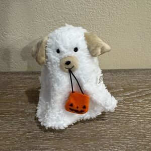 Target Bullseye Halloween Plush Ghost Dog with bag
